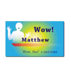 名刺風日常会話『Matthew』専用（個別スタンプ：14）