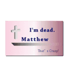 名刺風日常会話『Matthew』専用（個別スタンプ：19）