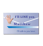 名刺風日常会話『Matthew』専用（個別スタンプ：29）