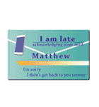 名刺風日常会話『Matthew』専用（個別スタンプ：32）