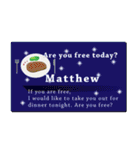 名刺風日常会話『Matthew』専用（個別スタンプ：36）