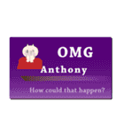 名刺風日常会話『Anthony』専用（個別スタンプ：10）