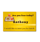 名刺風日常会話『Anthony』専用（個別スタンプ：35）