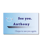 名刺風日常会話『Anthony』専用（個別スタンプ：40）