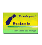 名刺風日常会話『Benjamin』専用（個別スタンプ：5）