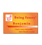 名刺風日常会話『Benjamin』専用（個別スタンプ：23）