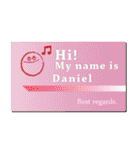 名刺風日常会話『Daniel』専用（個別スタンプ：20）