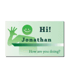 名刺風日常会話『Jonathan』専用（個別スタンプ：4）