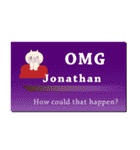 名刺風日常会話『Jonathan』専用（個別スタンプ：10）