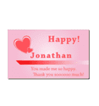 名刺風日常会話『Jonathan』専用（個別スタンプ：12）