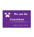 名刺風日常会話『Jonathan』専用（個別スタンプ：16）