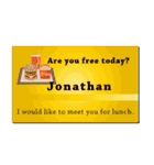 名刺風日常会話『Jonathan』専用（個別スタンプ：35）