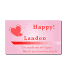 名刺風日常会話『Landon』専用（個別スタンプ：12）