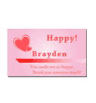 名刺風日常会話『Brayden』専用（個別スタンプ：12）