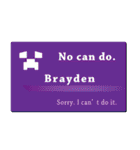 名刺風日常会話『Brayden』専用（個別スタンプ：16）