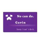 名刺風日常会話『Gavin』専用（個別スタンプ：16）