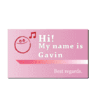 名刺風日常会話『Gavin』専用（個別スタンプ：20）