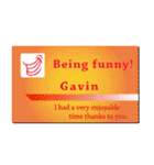 名刺風日常会話『Gavin』専用（個別スタンプ：23）