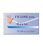 名刺風日常会話『Gavin』専用（個別スタンプ：29）