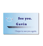 名刺風日常会話『Gavin』専用（個別スタンプ：40）