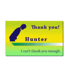 名刺風日常会話『Hunter』専用（個別スタンプ：5）