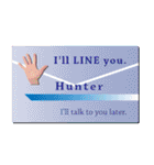 名刺風日常会話『Hunter』専用（個別スタンプ：29）