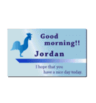 名刺風日常会話『Jordan』専用（個別スタンプ：1）