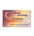 名刺風日常会話『Jordan』専用（個別スタンプ：3）