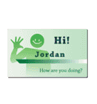 名刺風日常会話『Jordan』専用（個別スタンプ：4）