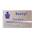 名刺風日常会話『Jordan』専用（個別スタンプ：8）