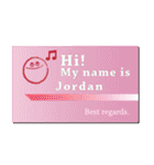 名刺風日常会話『Jordan』専用（個別スタンプ：20）