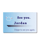 名刺風日常会話『Jordan』専用（個別スタンプ：40）