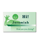 名刺風日常会話『Jeremiah』専用（個別スタンプ：4）