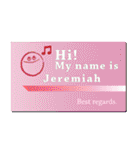 名刺風日常会話『Jeremiah』専用（個別スタンプ：20）