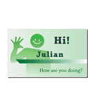 名刺風日常会話『Julian』専用（個別スタンプ：4）