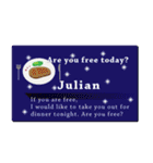 名刺風日常会話『Julian』専用（個別スタンプ：36）