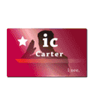 名刺風日常会話『Carter』専用（個別スタンプ：9）