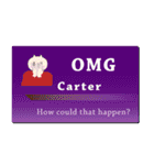 名刺風日常会話『Carter』専用（個別スタンプ：10）