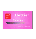 名刺風日常会話『Carter』専用（個別スタンプ：18）