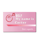 名刺風日常会話『Carter』専用（個別スタンプ：20）