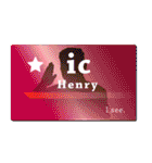 名刺風日常会話『Henry』専用（個別スタンプ：9）