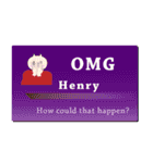 名刺風日常会話『Henry』専用（個別スタンプ：10）