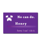 名刺風日常会話『Henry』専用（個別スタンプ：16）