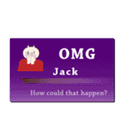 名刺風日常会話『Jack』専用（個別スタンプ：10）