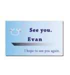 名刺風日常会話『Evan』専用（個別スタンプ：40）