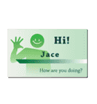 名刺風日常会話『Jace』専用（個別スタンプ：4）