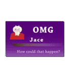 名刺風日常会話『Jace』専用（個別スタンプ：10）