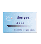 名刺風日常会話『Jace』専用（個別スタンプ：40）