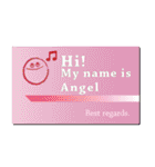 名刺風日常会話『Angel』専用（個別スタンプ：20）