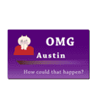 名刺風日常会話『Austin』専用（個別スタンプ：10）